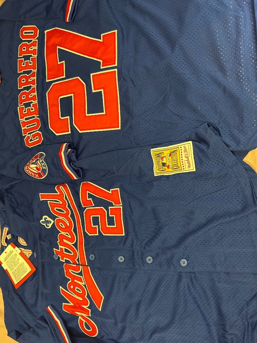 1990s MONTREAL EXPOS VLADIMIR GUERRERO Men's JERSEY M,L,XL,2X by Mitchell & Ness - Picture 2 of 6